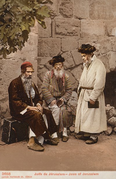 Jøder i Jerusalem (foto) af Photographer German