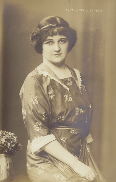 Mizi Marx Schroth, tysk operasanger (s/h foto) af Photographer German