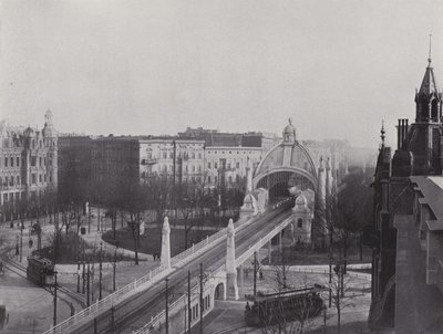 Nollendorfplatz, Station Der Hochbahn (s/h-billede) af Photographer German