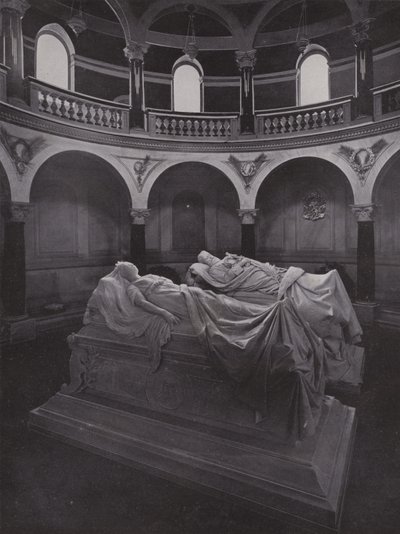 Potsdam, Fredskirken, mausoleum med sarkofager af kejser og kejserinde Friedrich (s/h foto) af Photographer German