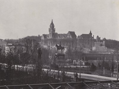 Potsdam, krigsskole og monument til kejser Wilhelm Des Grossen (s/h-foto) af Photographer German
