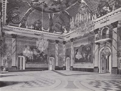 Potsdam, Neues Palais, Marble Hall (s/h foto) af Photographer German