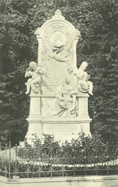 Robert Schumann Memorial, Bonn, Tyskland (s/h-billede) af Photographer German