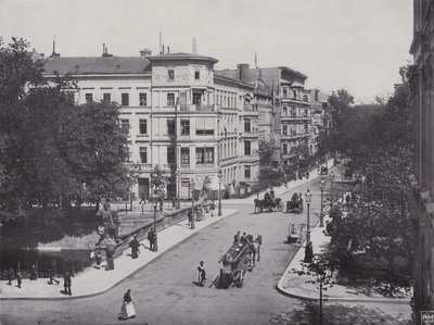 Fra Heydt Bridge og Bendler Street (s/h foto) af Photographer German