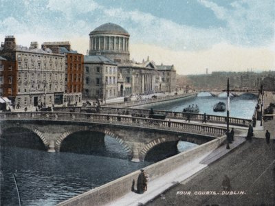 Four Courts, Dublin (farvefoto) af Photographer Irish