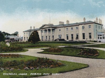 Viceregal Lodge, Phoenix Park, Dublin (farvefoto) af Photographer Irish