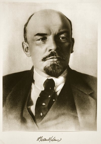 Lenin (fotogravure) af Photographer Russian