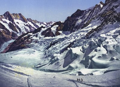 Jungfraubanen, ved Eismeer-stationen (foto) af Photographer Swiss