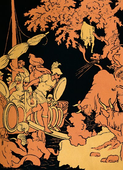 De ildpustende tyre, 1880 af Picart