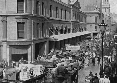 Billingsgate Market, City of London, c1900 1911 af Pictorial Agency