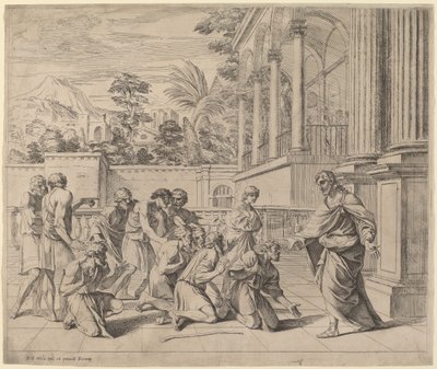 Joseph identificerer sig selv over for sine brødre af Pier Francesco Mola