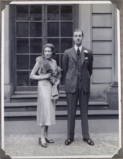 Lord Charles Cavendish og Adele Astaire på deres bryllupsdag af Blaise Nicolas Le Sueur