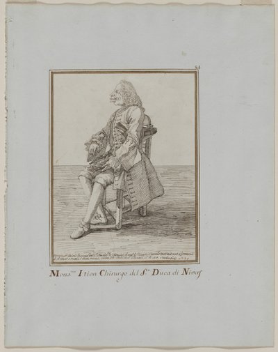 Monsieur Ition Kirurg ved sre. hertug af Nivers af Pier Leone Ghezzi