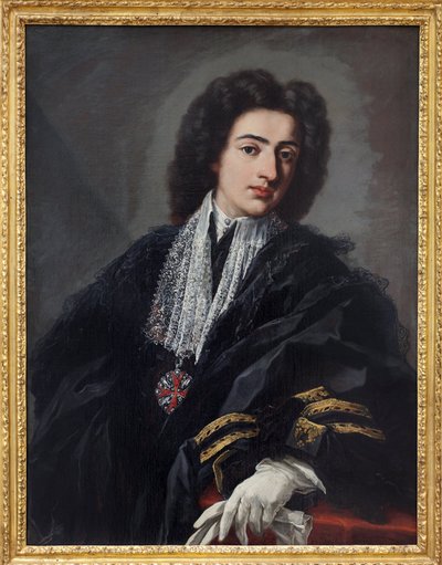 Portræt af Carlo Albani. Maleri af Pier Leone Ghezzi (1674-1755), olie på lærred, ca. 1708. I italiensk 1700-tal. Staatsgalerie, Stuttgart (Tyskland). af Pier Leone Ghezzi