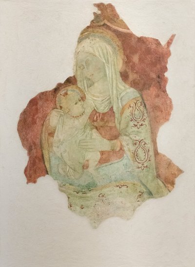 Mor ammer sit barn, ca. 1476 (fresko overført til lærred) af Pier Palma da Fermo