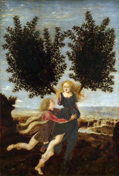 Apollo og Daphne af Piero del Pollaiolo