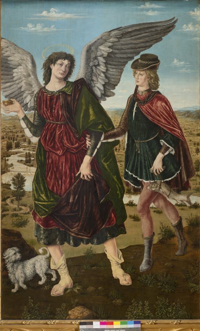 Ærkeenglen Rafael og Tobias, 1465-70 af Piero del Pollaiolo