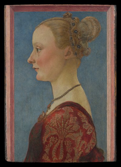 Portræt af en kvinde, ca. 1480 (tempera på træ) af Piero del Pollaiuolo