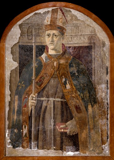 San Ludovico di Tolosa (Louis af Anjou eller Saint Louis af Toulouse af Piero della Francesca