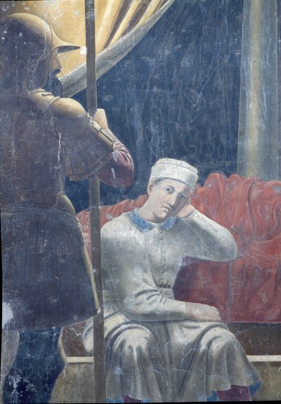 Konstantins drøm, fuldført 1464 (detalje) af Piero della Francesca