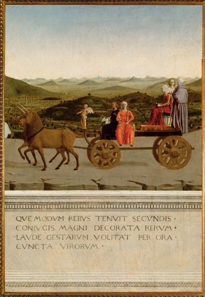 Hertuginden af Urbinos triumf, Battista Sforza (tempera på træ) af Piero della Francesca