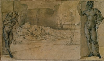 Ariadne Deserted (blyant) af Piero di Cosimo