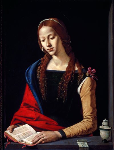 Madeleine Maleri af Piero di Cosimo (1461 / 2-1521) 1485-1490 Dim.72x53 cm Palazzo Barberini, National Gallery of Ancient Art, Rom af Piero di Cosimo