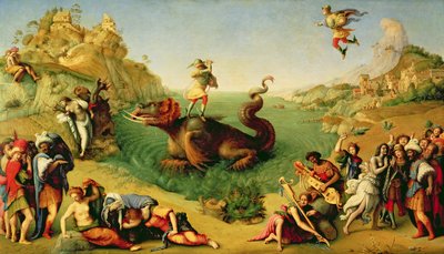 Perseus Rescuing Andromeda, ca. 1510-13 (olielærred) af Piero di Cosimo