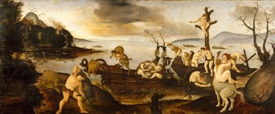 Hjemkomsten fra jagten, ca. 1494-1500. af Piero di Cosimo