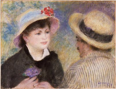 Par i en båd (angiveligt Aline Charigot og Renoir) af Pierre-Auguste Renoir