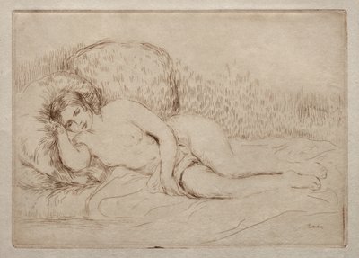Nøgen kvinde liggende af Pierre-Auguste Renoir