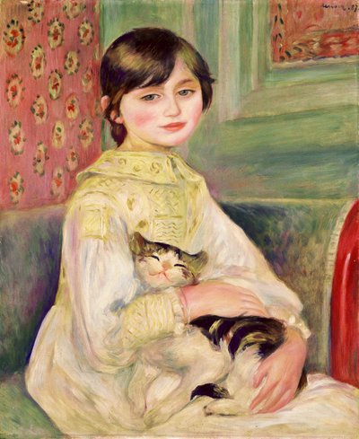 Julie Manet, også kendt som kattebarnet af Pierre-Auguste Renoir