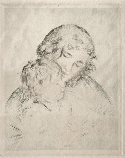 Mor og Barn af Pierre-Auguste Renoir