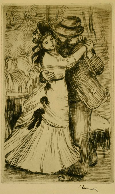 Dansen på landet af Pierre-Auguste Renoir