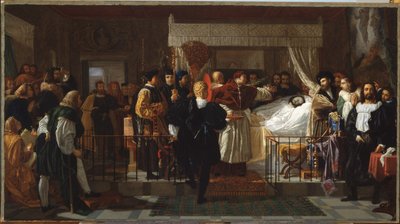 Æresbevisninger til Raphael på hans dødsleje af Pierre Nolasque Bergeret
