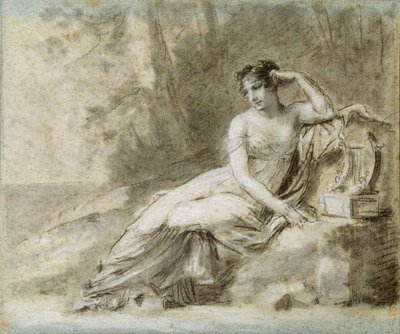 Undersøg til et portræt af kejserinde Joséphine af Pierre Paul Prudhon