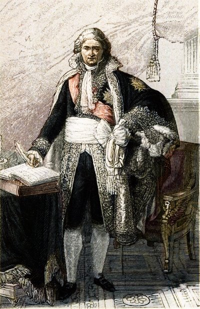 Portræt af Jean Etienne Marie Portalis. Fransk jurist og politiker (1746 -1807) baseret på Pierre Gautherots maleri. af Pierre (after) Gautherot