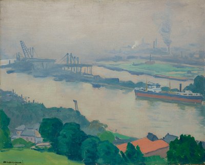 Seinen ved Croisset nær Rouen, 1927. af Albert Marquet