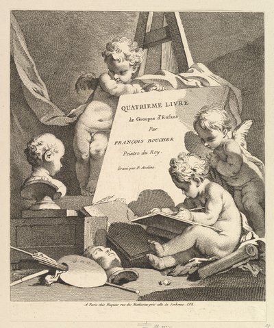 Frontispice, 1727-60. af Pierre Alexandre Aveline