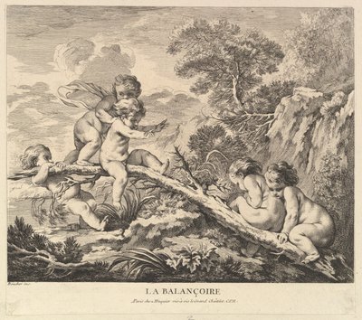 Gyngen, ca. 1738. af Pierre Alexandre Aveline
