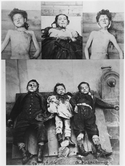 Troppmann-affæren, familien Kinck myrdet af Jean-Baptiste Troppmann, 1869 af Pierre Ambroise Richebourg