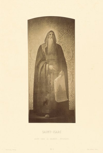 Saint Isaac le Dalmate, mosaik af Pierre Ambrose Richebourg