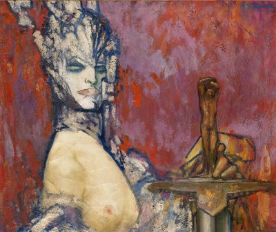Salome (olie på lærred) af Pierre Amedee Marcel Beronneau