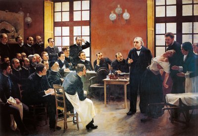 En klinisk lektion med doktor Charcot på Salpetriere af Pierre Andre Brouillet