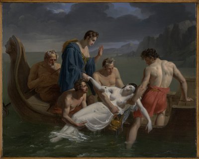 Sapphos død af Pierre Antoine Augustin Vafflard