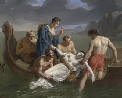Sapphos død, 1819 af Pierre Antoine Augustin Vafflard