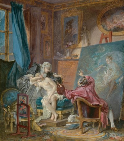 Den ærlige model af Pierre Antoine Baudouin