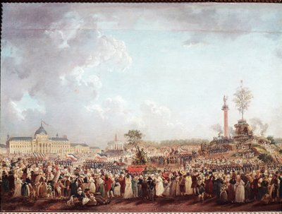 Fest for det Højeste Væsen på Mars-marken (20. Prairial Year II - 8. juni af Pierre Antoine Demachy