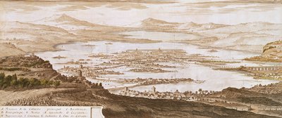 Byen Mexico, fra "Voyages aux Regions Equinoxales du Nouveau Continent" af Alexander von Humboldt (1769-1859) 1810 af Pierre Antoine Marchais