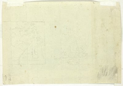 To skitser af en park af Pierre Antoine Mongin
